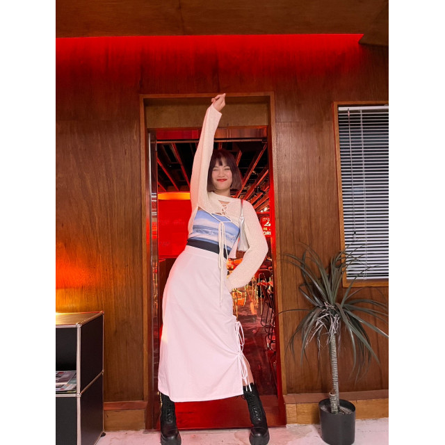 𝚃𝚆𝙴𝙽𝚃𝚈正韓🇰🇷｜抽繩 側邊 綁帶 工裝裙（2colors)