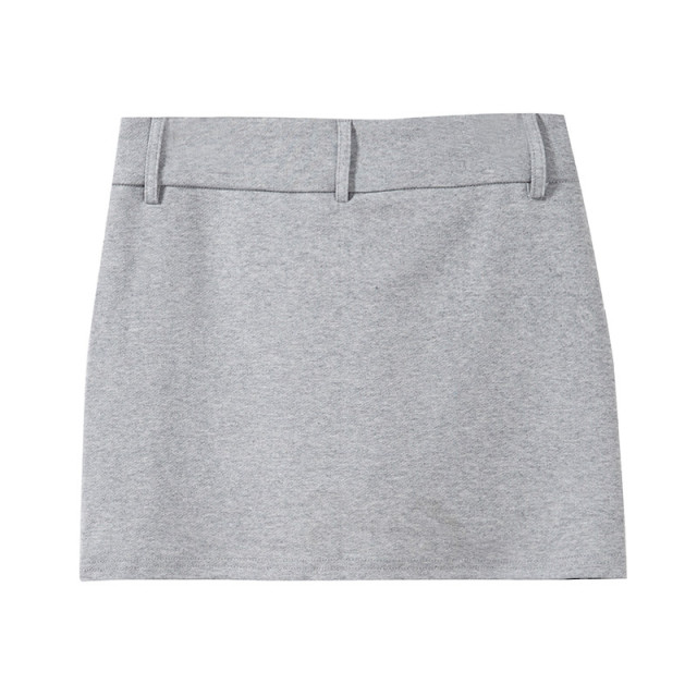 休閑A字半身短裙2025夏新款包臀顯瘦高腰短款衛裙