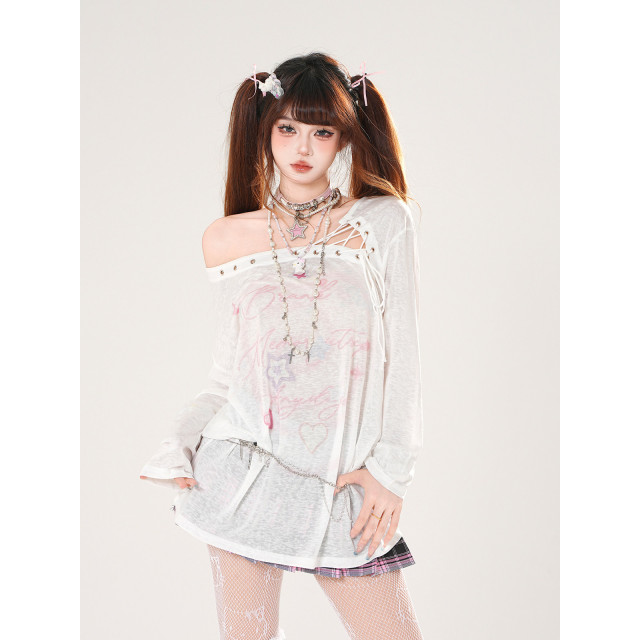 愛意回響 甜美薄款防曬罩衫女夏季寬松顯瘦上衣空調衫