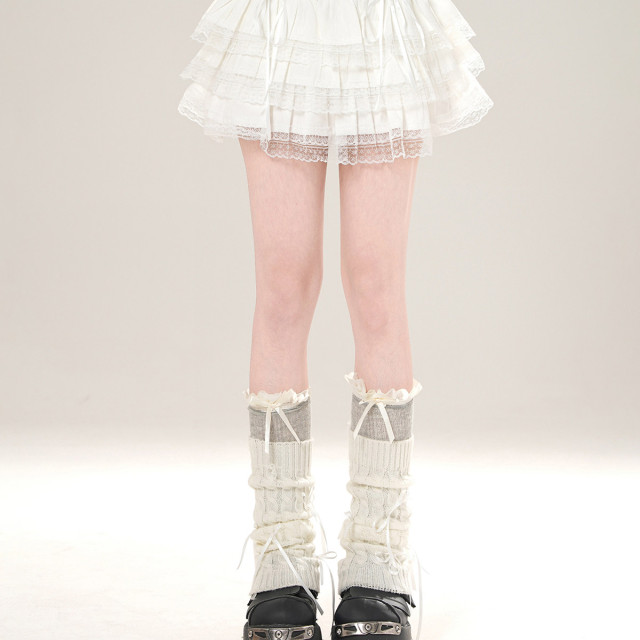 雲嶼織夢 法式蕾絲半身裙女夏季高腰A字蛋糕裙顯瘦短裙