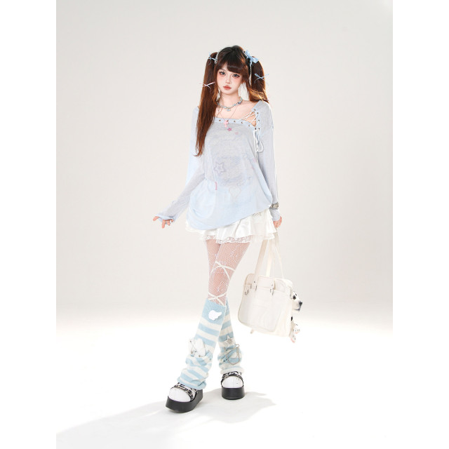 愛意回響 甜美薄款防曬罩衫女夏季寬松顯瘦上衣空調衫