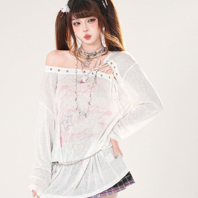 愛意回響 甜美薄款防曬罩衫女夏季寬松顯瘦上衣空調衫