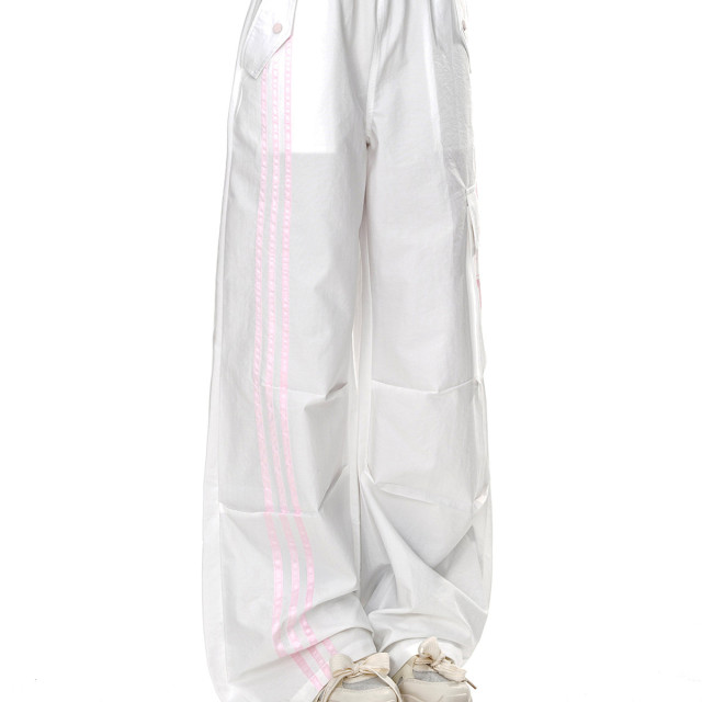 暗夜契約 酷颯風運動工裝褲女春夏寬松顯瘦直筒闊腿褲