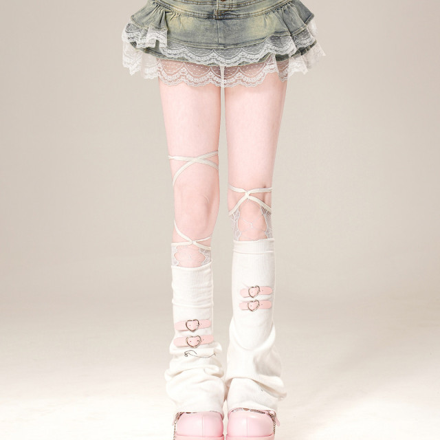 蕾絲情話 美式牛仔半身裙夏季a字顯瘦蓬蓬裙辣妹短裙