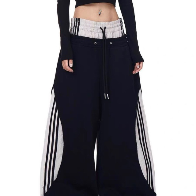 星痕一體靴 口袋貓Lolita原創星星帆布亞文化y2k辣妹厚底靴